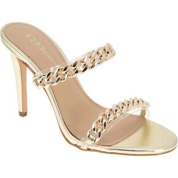 New! BCBGgeneration gold chained sandals Size 7.5 New, no box - Picture 4 of 5